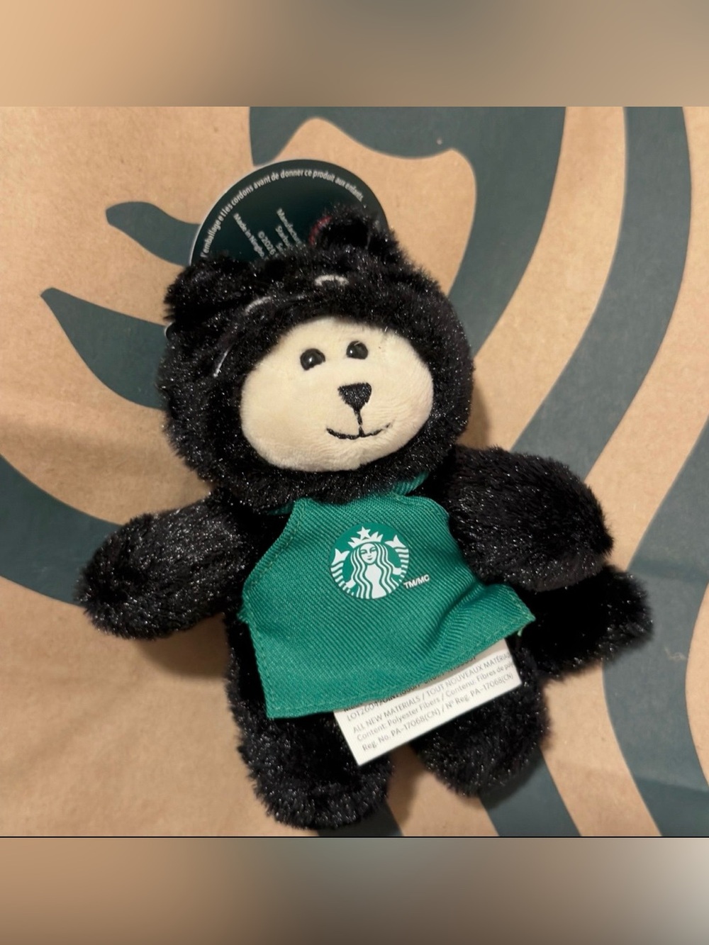 🆕 Starbucks 2026 Halloween Black Cat Bearista Plush Keychain Limited Edition